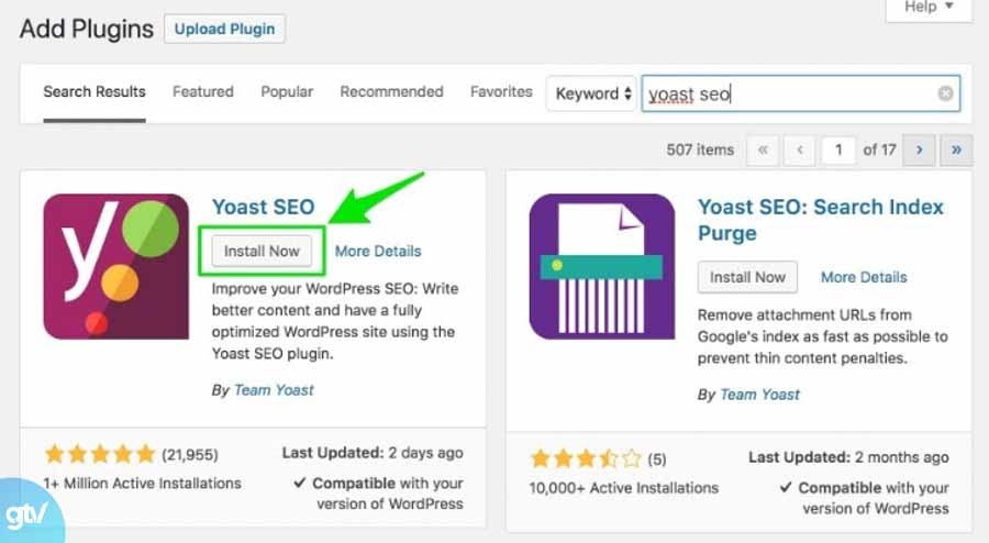 Cài đặt Yoast thiết lập Canonical